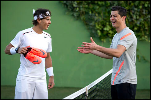 Rafael Nadal meets Cristiano Ronaldo