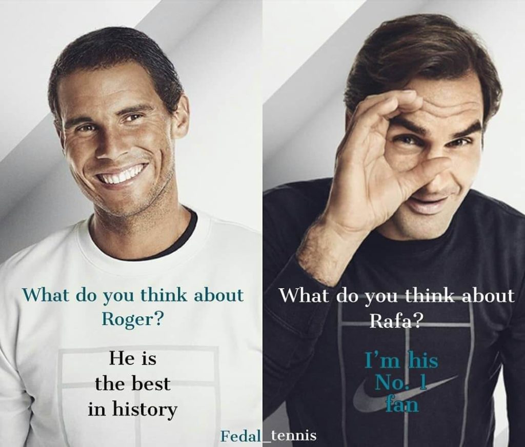 Rafael Nadal és Roger Federer barátság