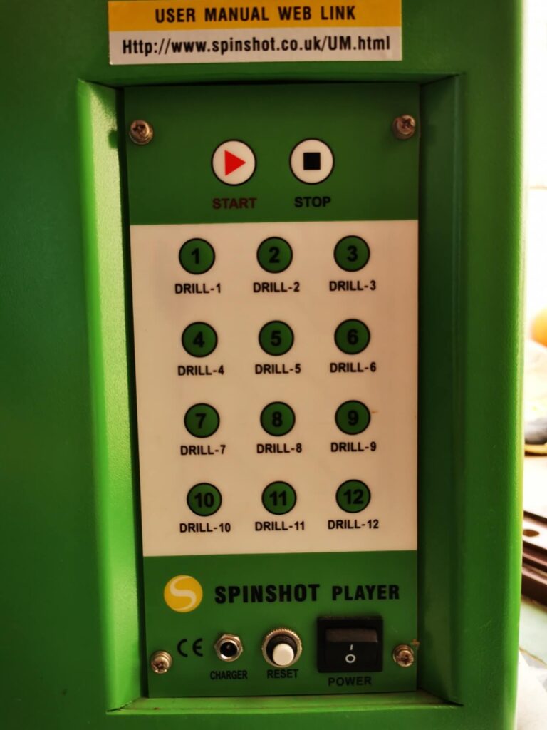 spinshot control panel